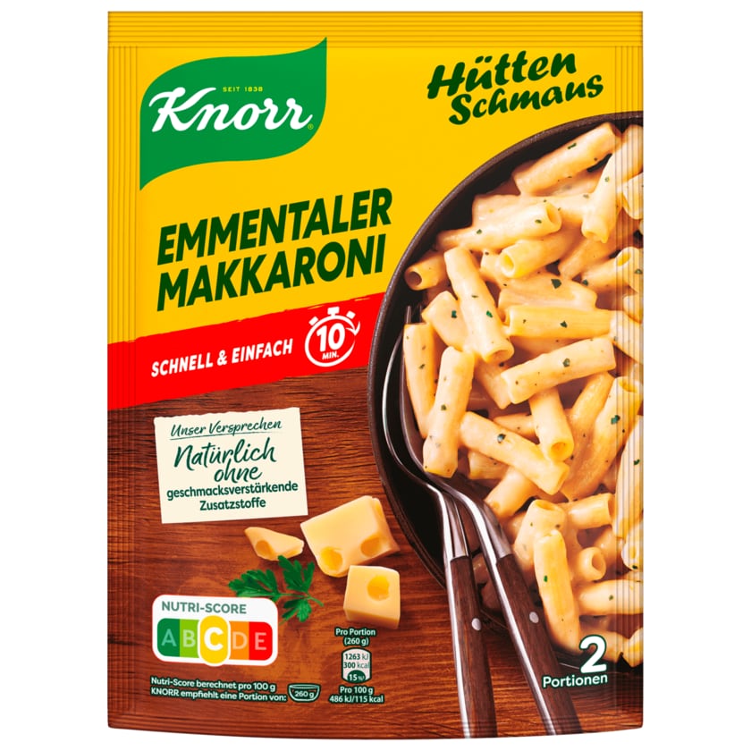 Knorr Hüttenschmaus Emmentaler-Makkaroni 151g